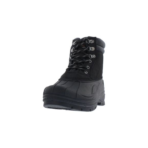 WEATHERPROOF VINTAGE Other - WEATHERPROOF VINTAGE Mens Black Mixed Media Round Toe Platform Duck Boots 12 M